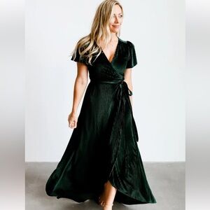 NWT Baltic Born Andi Ribbed Wrap Dress